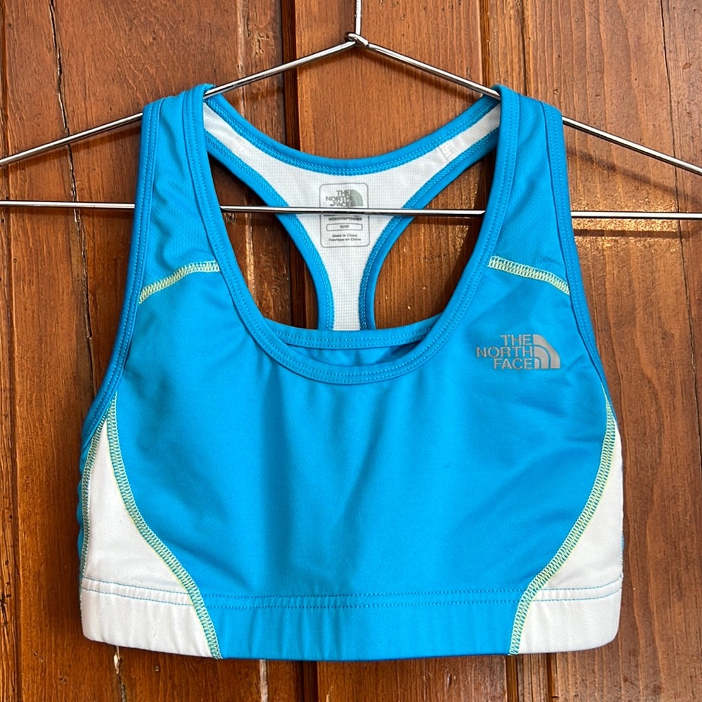Blue The North Face Stow-n-Go Sports Bra Medium